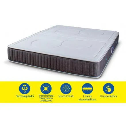 Colchón viscogel con viscoelástica doble cara Bruselas