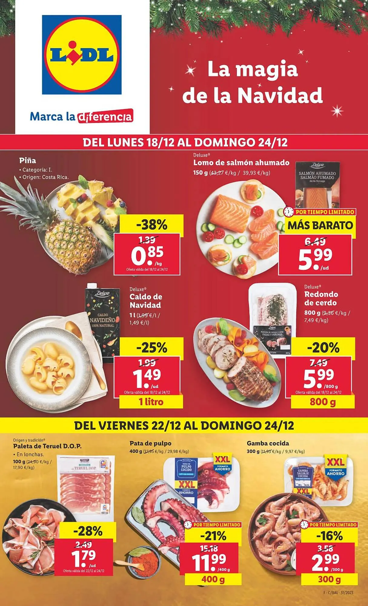 Catálogo de Folleto Lidl 18 de diciembre al 24 de diciembre 2023 - Página 1