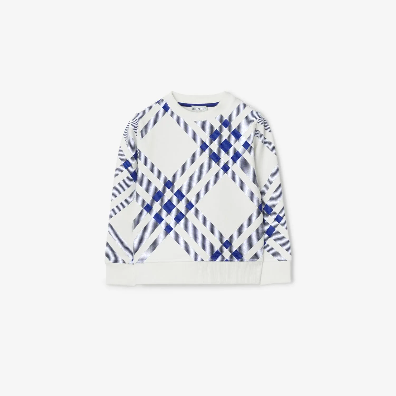 Sudadera en algodón a cuadros