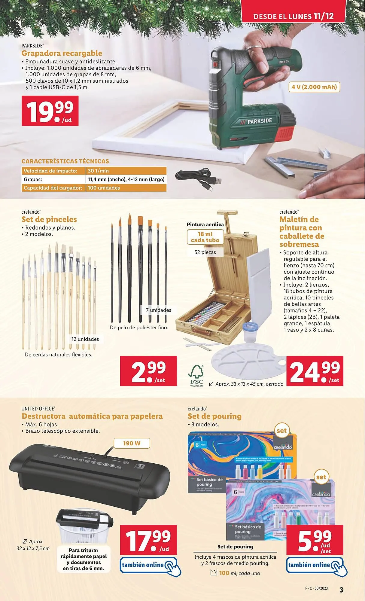 Catálogo de Folleto Lidl 11 de diciembre al 17 de diciembre 2023 - Página 3
