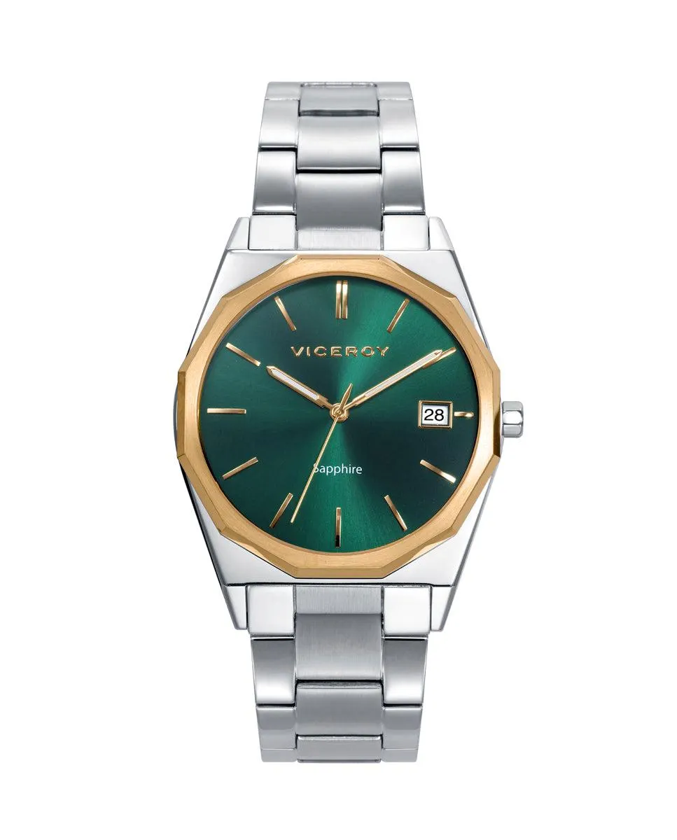 Reloj de Hombre Dress extraplano de acero con cristal zafiro