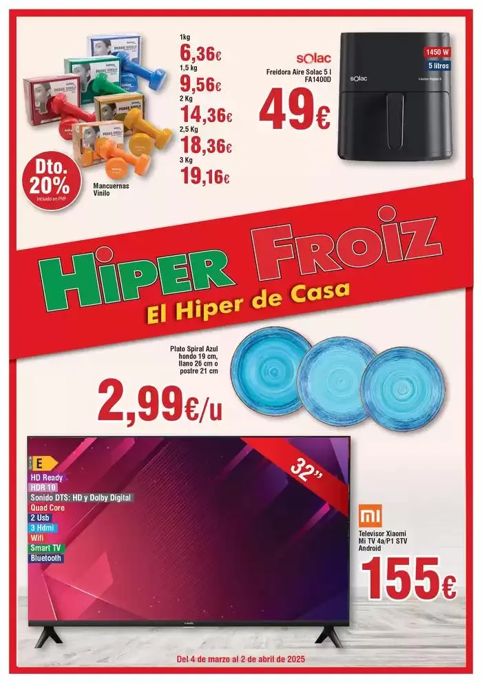 Catálogo de Hiper FROIZ 5 de marzo al 2 de abril 2025 - Página 1