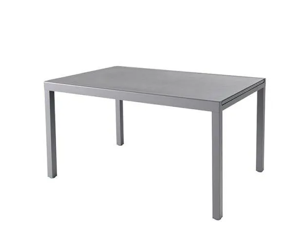 Mesa de jardín extensible gris Moorea 75x90x140/200cm Goodhome
