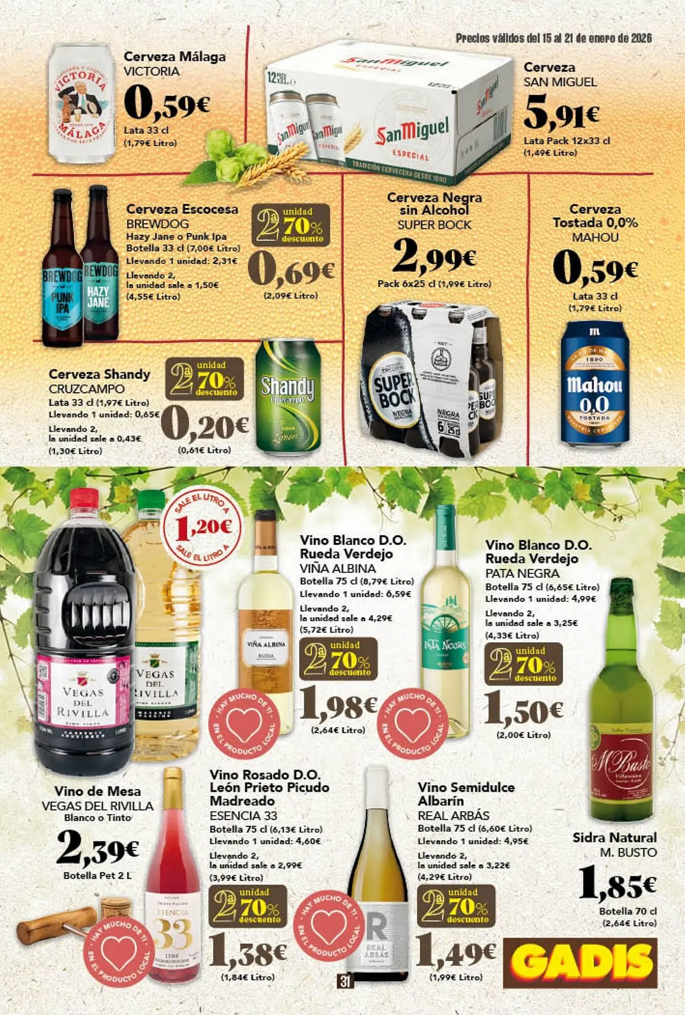 Catálogo de Folleto Gadis 15 de enero al 21 de enero 2026 - Página 31