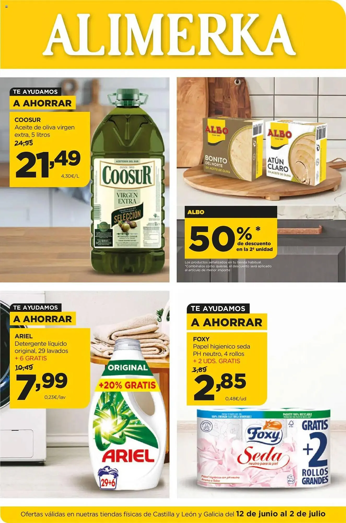 Catálogo de Folleto Alimerka 12 de junio al 2 de julio 2025 - Página 1