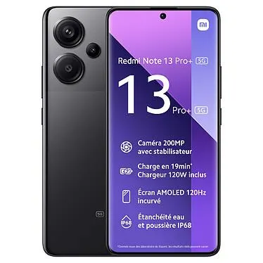 Xiaomi Redmi Note 13 Pro+ 5G Negro (8GB / 256GB).