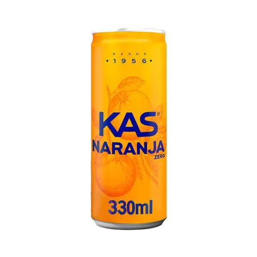 KAS Refresco de naranja lata de 33 cl.