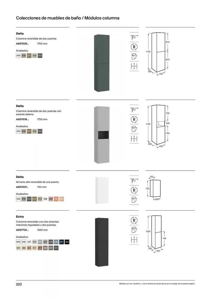 Catálogo de Colecciones de Baño, Muebles y Accesorios 9 de enero al 31 de diciembre 2025 - Página 224