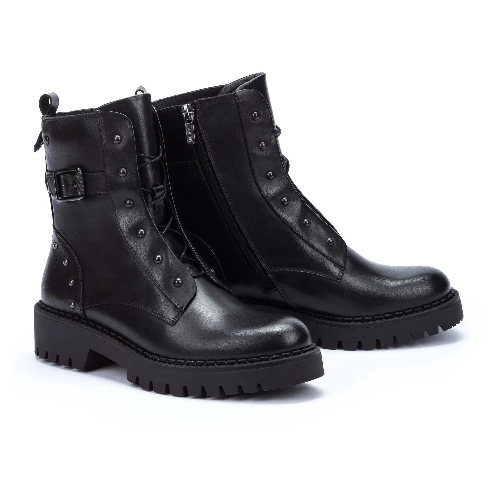 bota biker con suela voluminosa