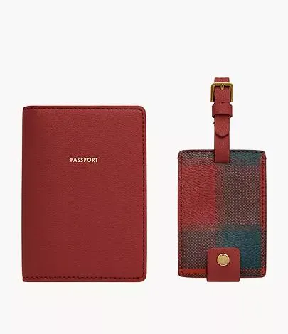 Conjunto para regalar Sofia con funda de pasaporte y etiqueta para equipaje