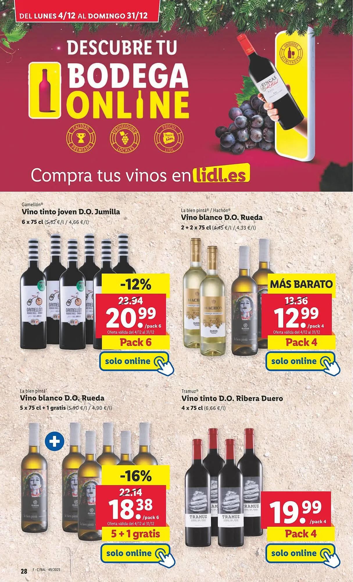Catálogo de Folleto Lidl 4 de diciembre al 10 de diciembre 2023 - Página 52