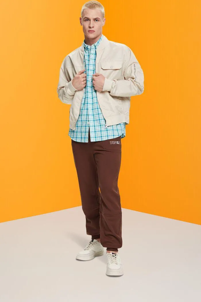 Camiseta a cuadros en algodón sostenible