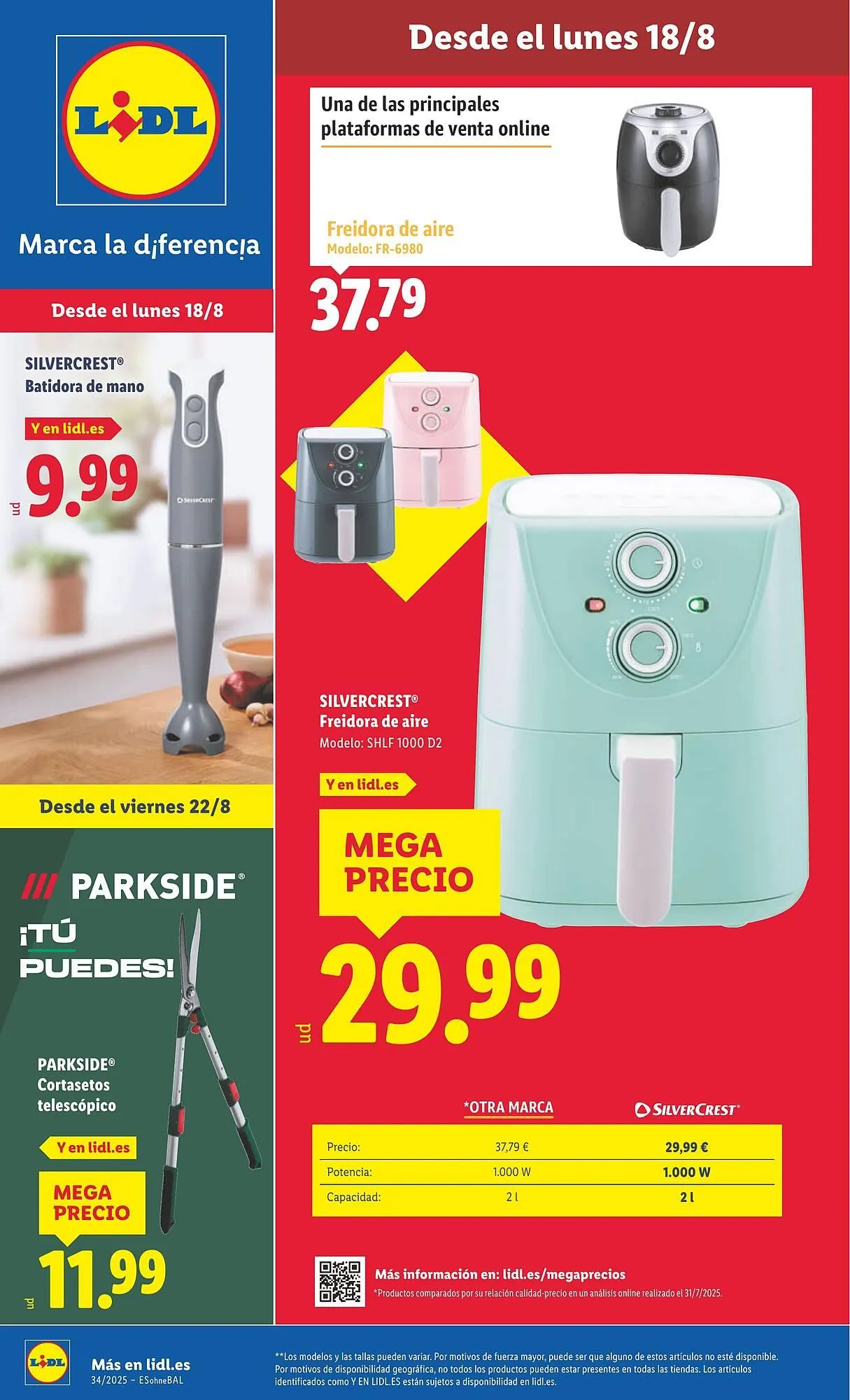 Catálogo de Folleto Lidl 18 de agosto al 24 de agosto 2025 - Página 1