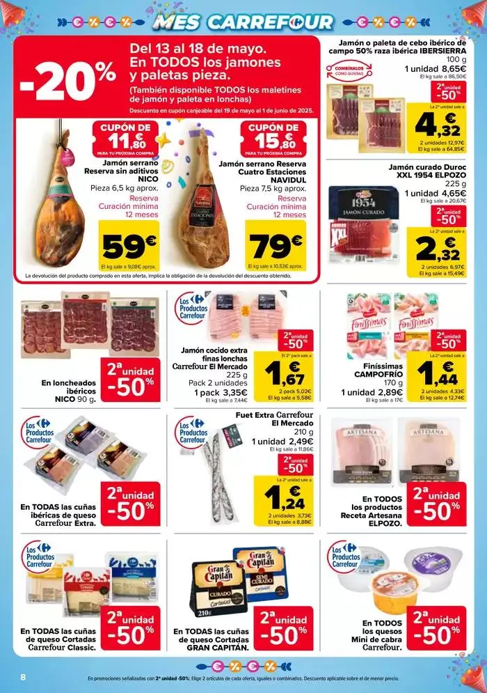 Catálogo de 50% QUE VUELVE + 2ªUD. AL -50% 13 de mayo al 26 de mayo 2025 - Página 8
