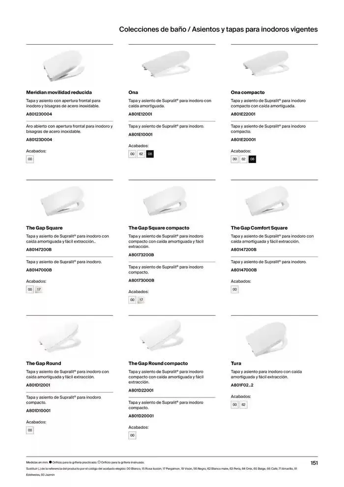 Catálogo de Colecciones de Baño, Muebles y Accesorios 9 de enero al 31 de diciembre 2025 - Página 153