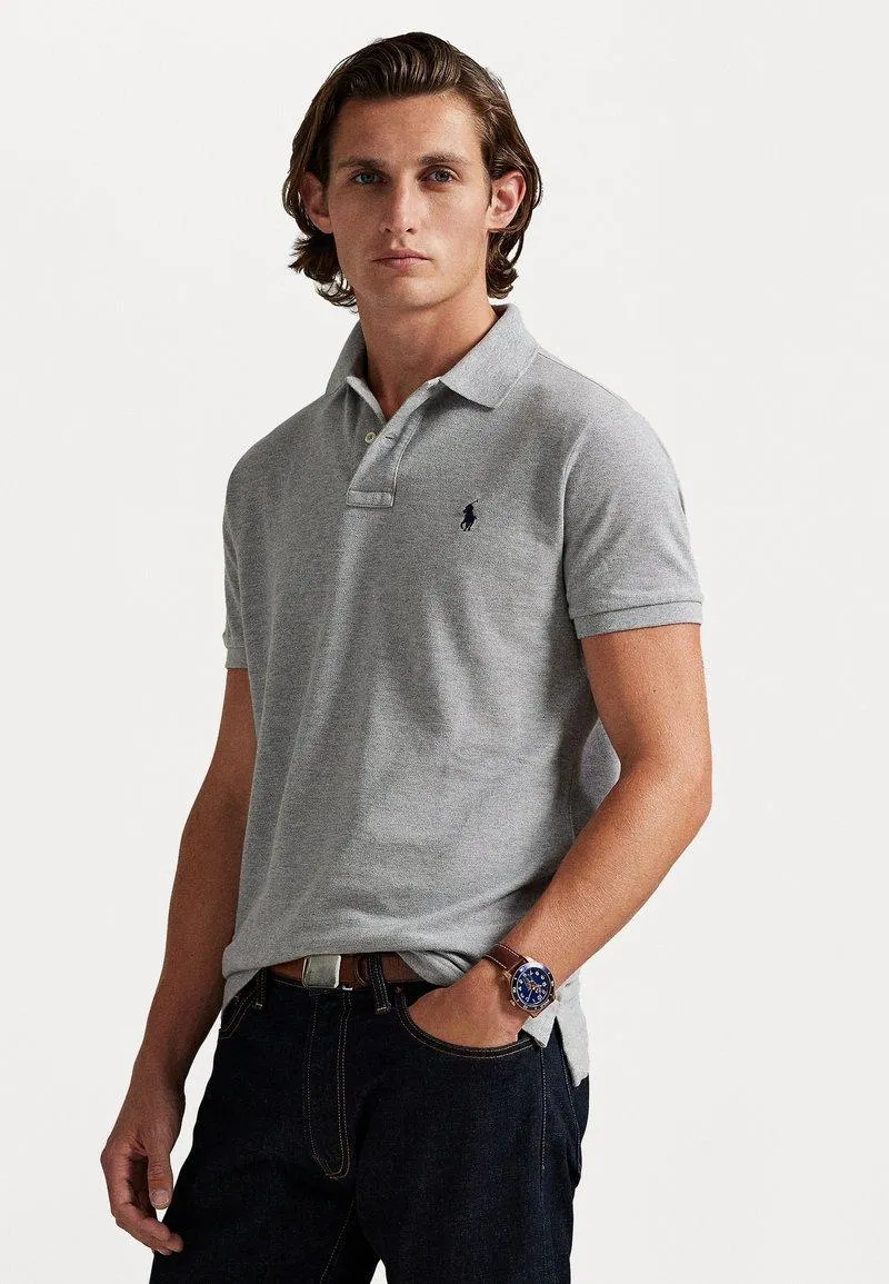 THE ICONIC MESH POLO SHIRT - Polo - andover heather