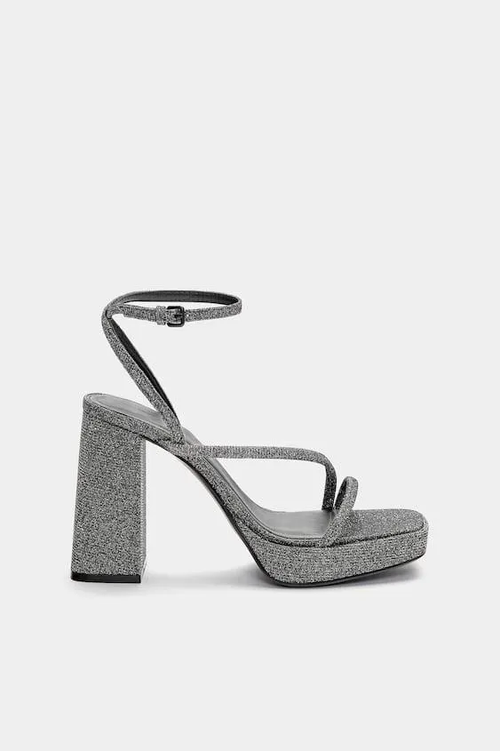 SANDALIAS PLATAFORMA BRILLOS