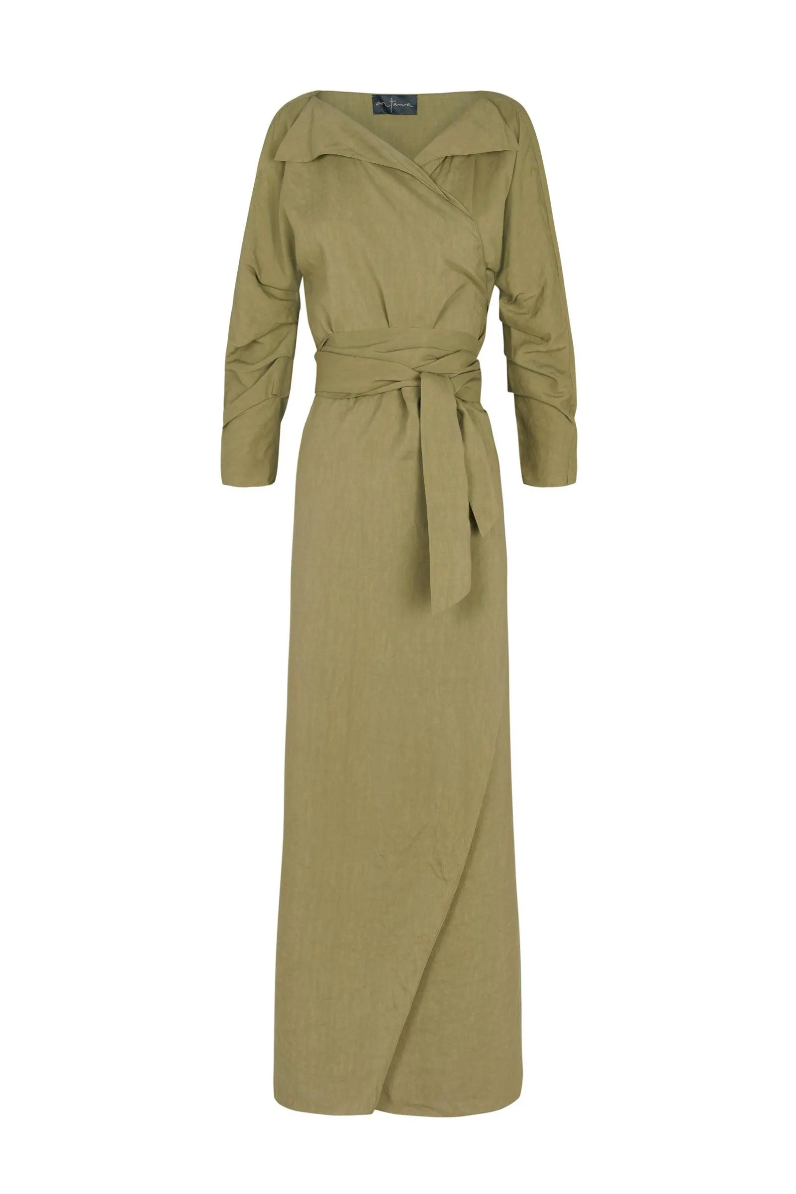 She, vestido wrap pistacho