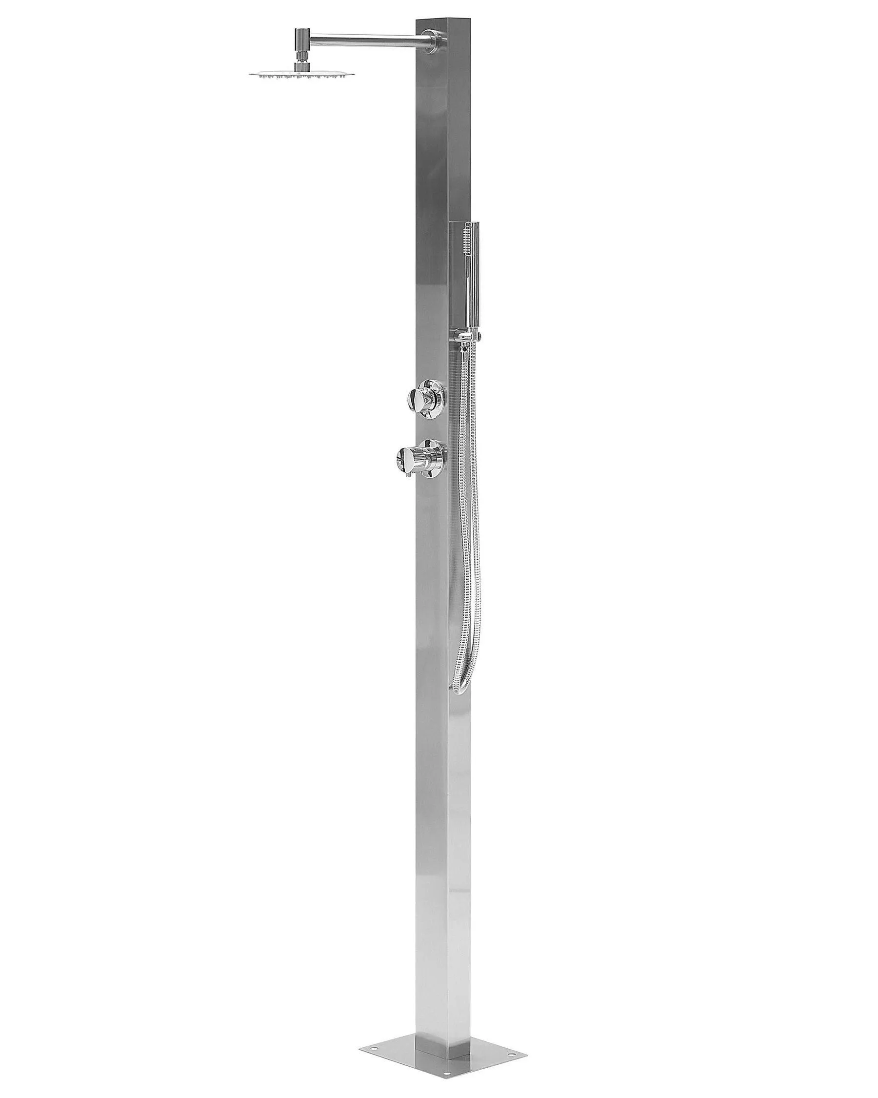 Ducha independiente de exterior OLZAI Plateado