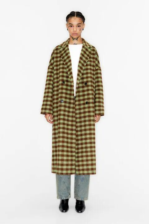 Abrigo sastre doble faz cuadros