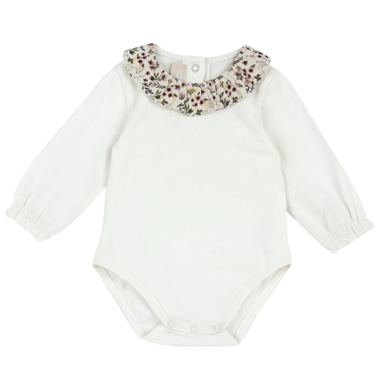 Body con cuello de volantes