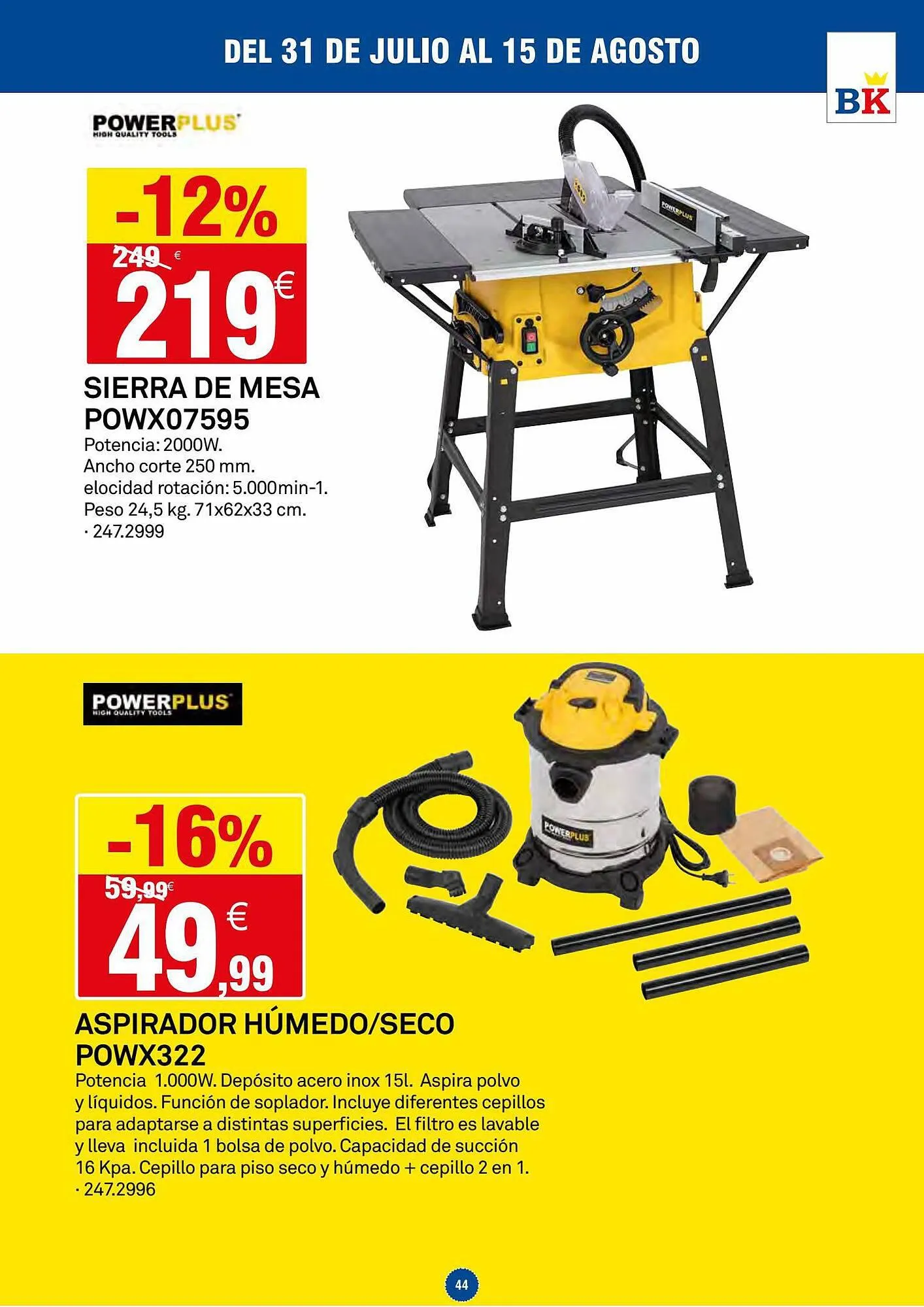 Catálogo de Folleto Bricoking 31 de julio al 3 de agosto 2023 - Página 44