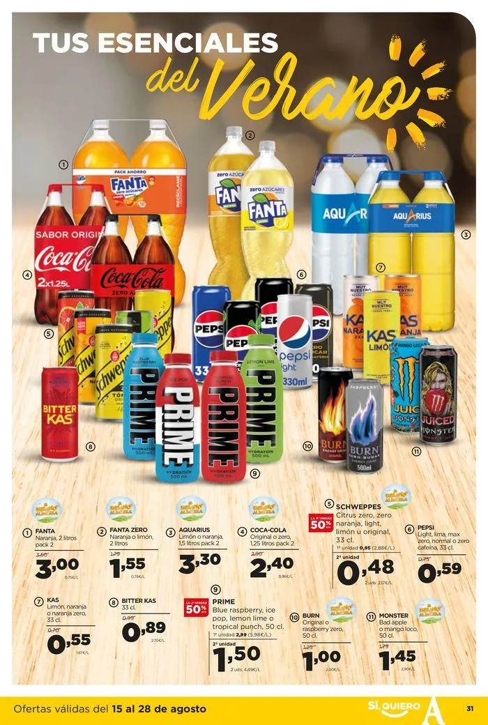 Catálogo de Catálogo Alimerka 15 de agosto al 28 de agosto 2024 - Página 31