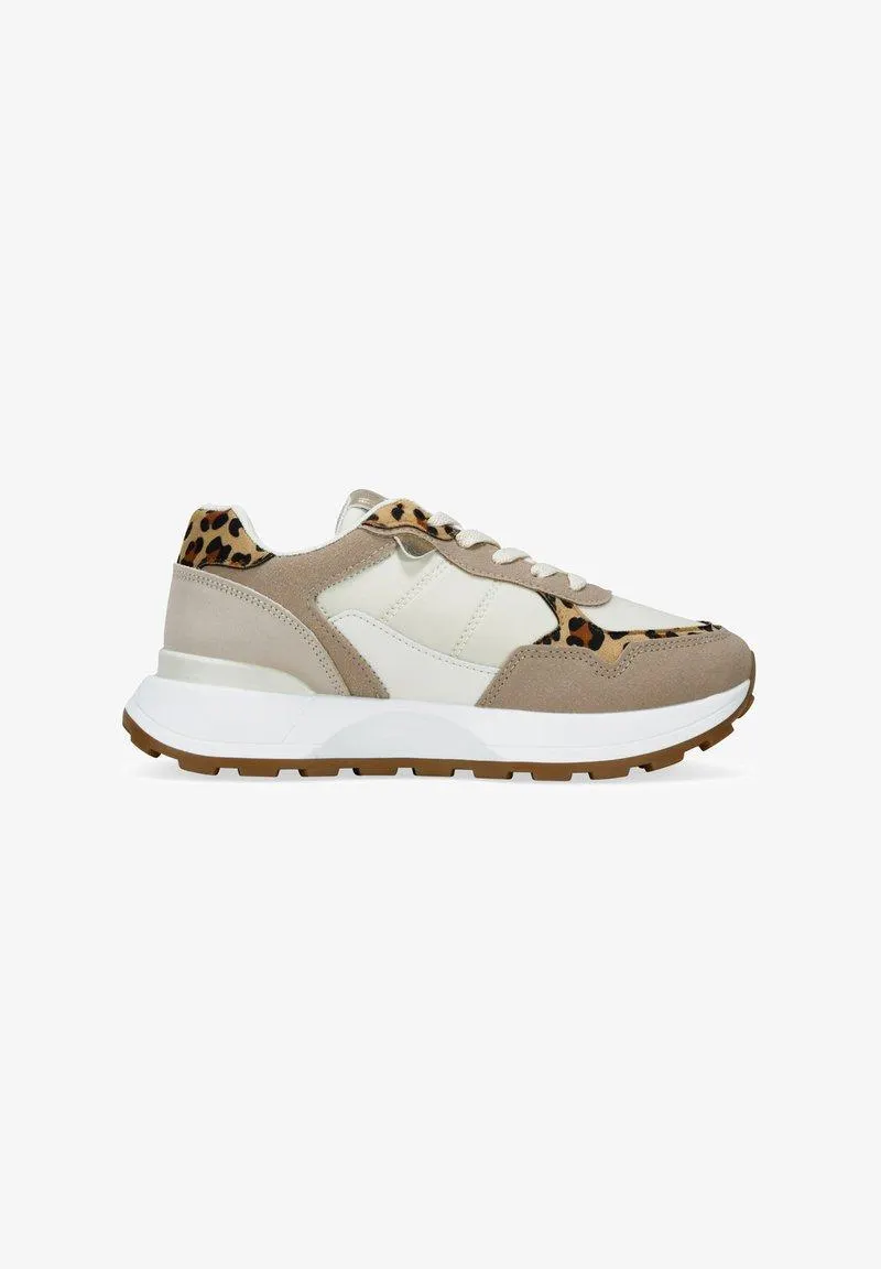 CON PLATAFORMA Y LEOPARDO - Zapatillas - marron