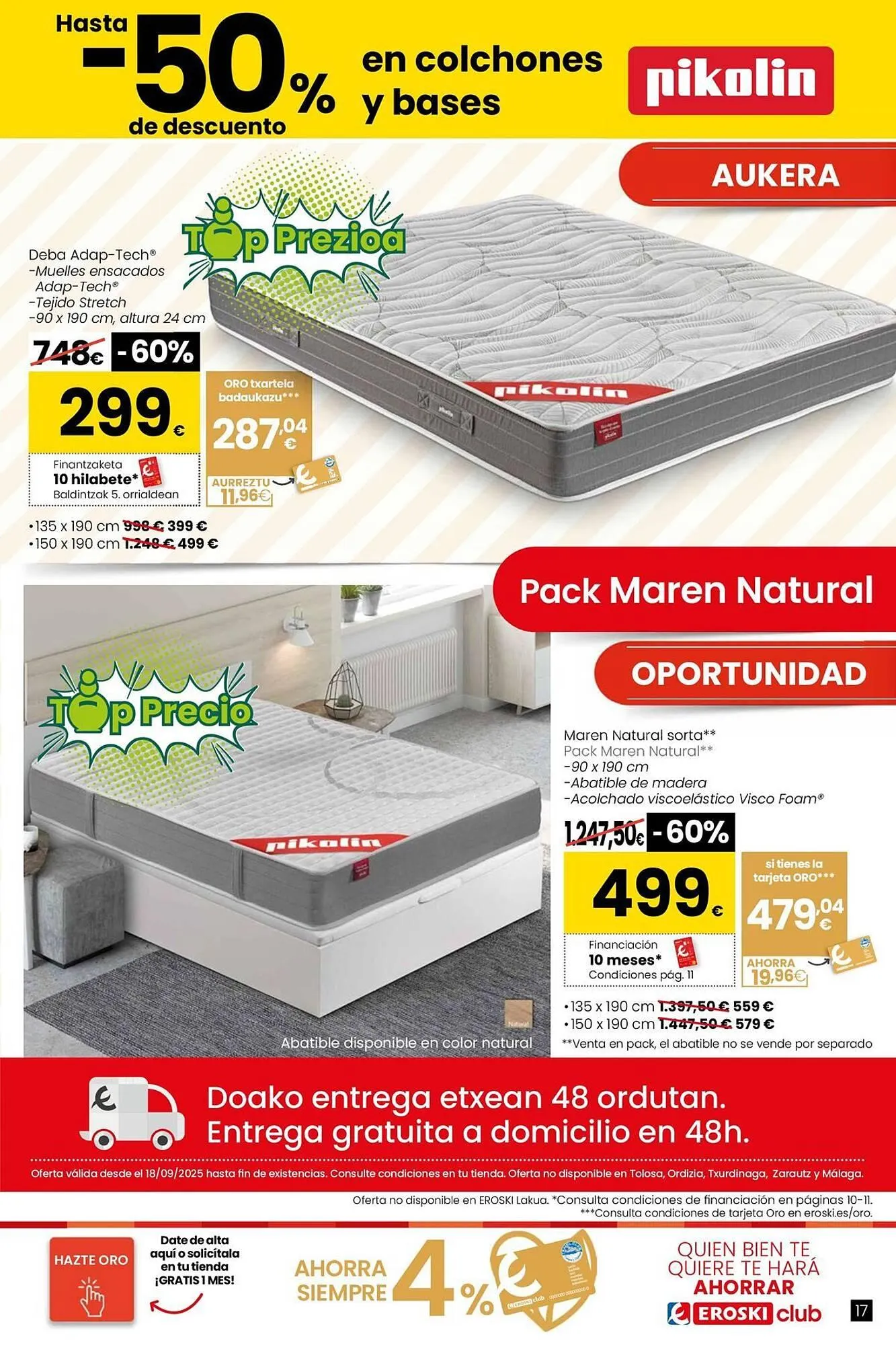 Catálogo de Folleto Eroski 18 de septiembre al 8 de octubre 2025 - Página 17