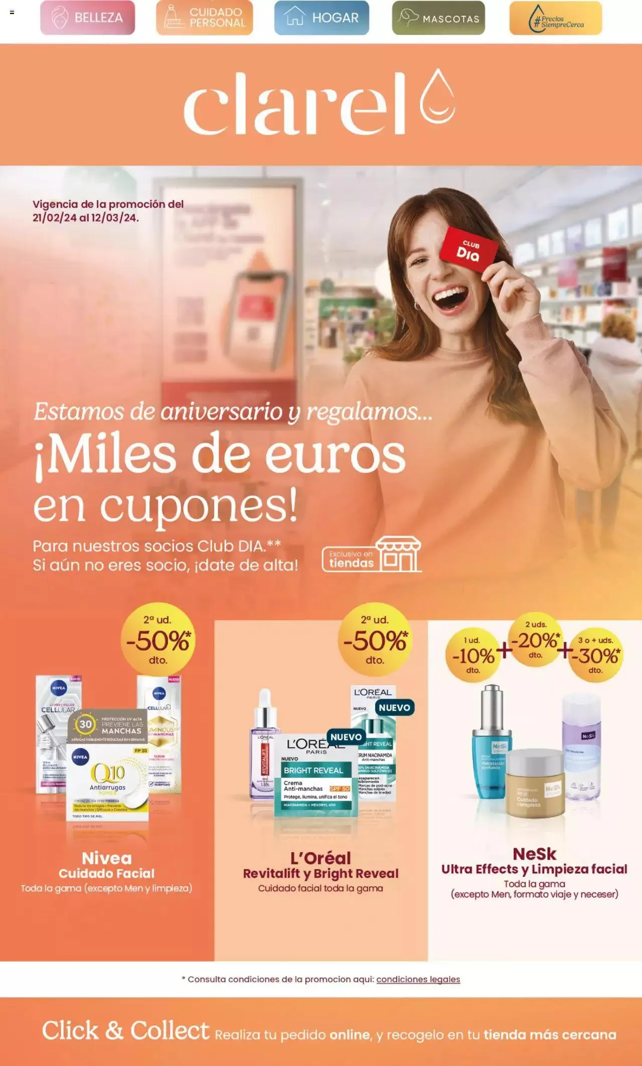 Catálogo de Clarel folleto 21 de febrero al 12 de marzo 2024 - Página 1