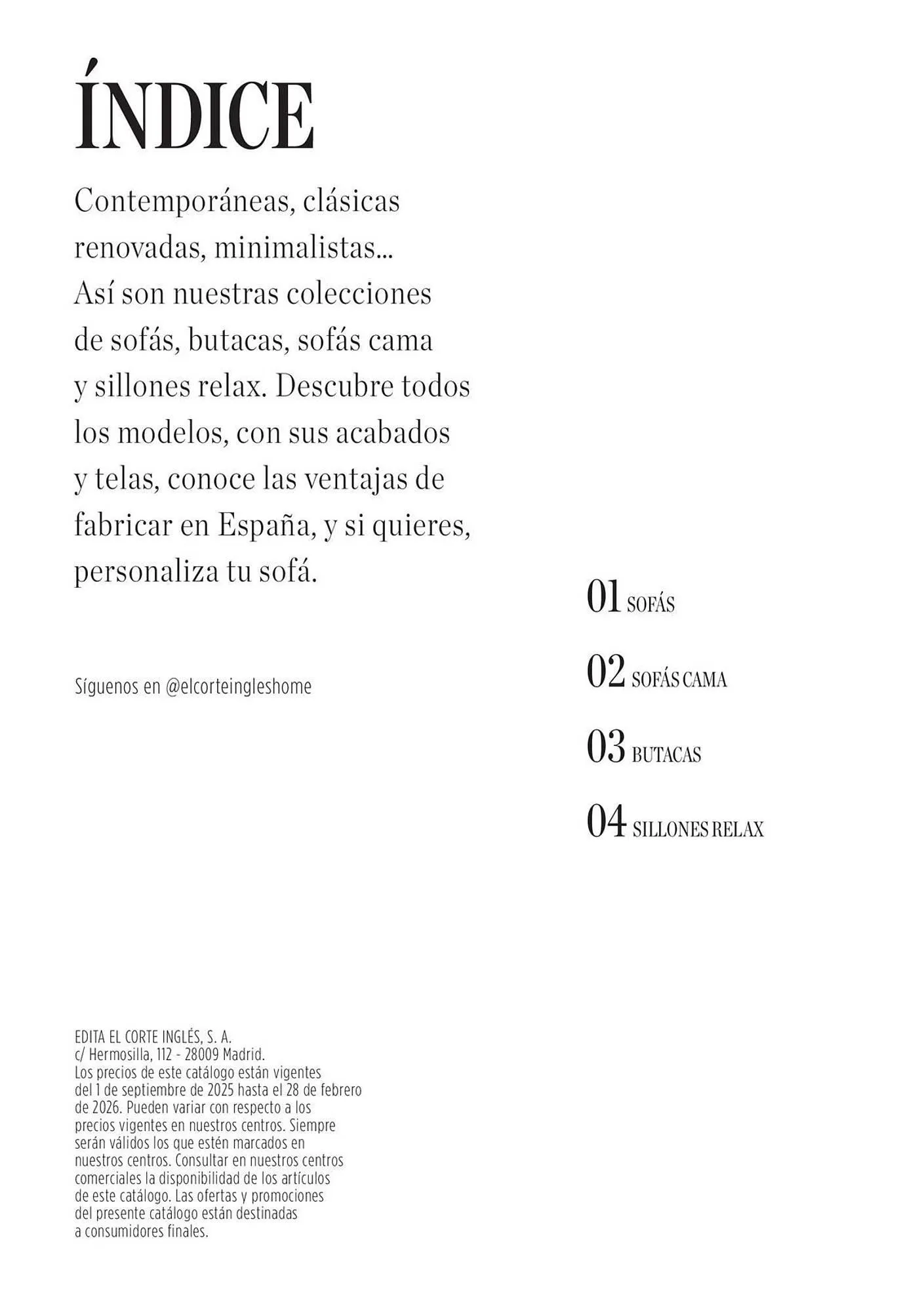 Catálogo de Catálogo El Corte Inglés 13 de octubre al 28 de febrero 2026 - Página 2