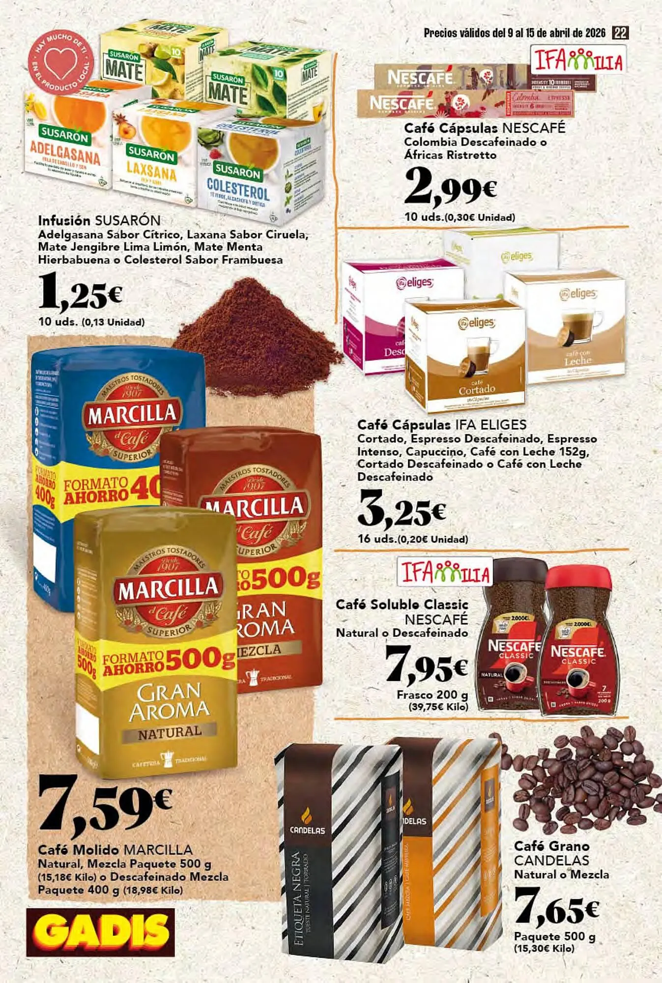 Catálogo de Folleto Gadis 9 de abril al 15 de abril 2026 - Página 22