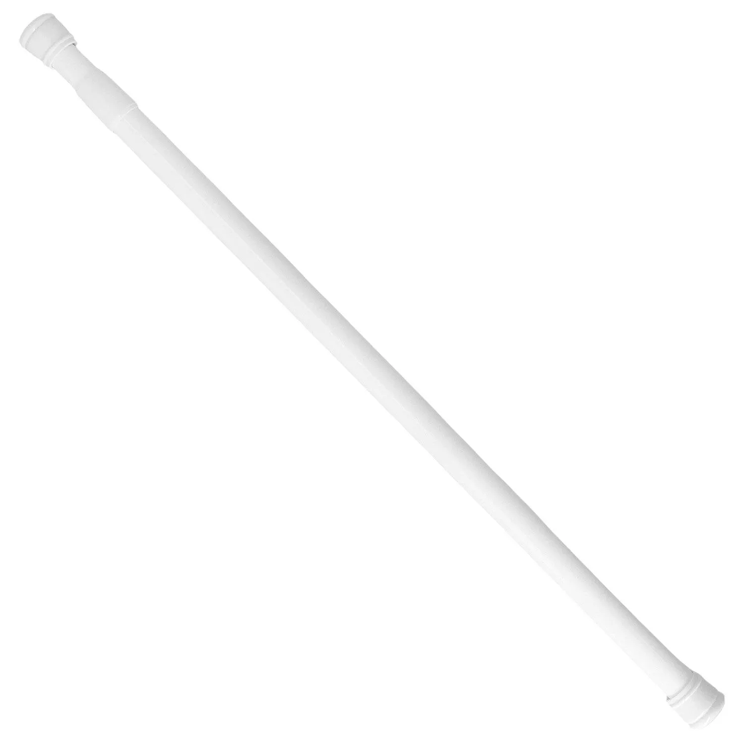 Barra Para Cortina Ducha Extensible Aluminio Blanco 125 a 220 cm.