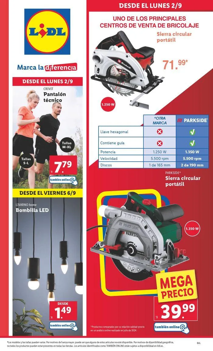 Catálogo de Bazar Lidl 2 de septiembre al 8 de septiembre 2024 - Página 1