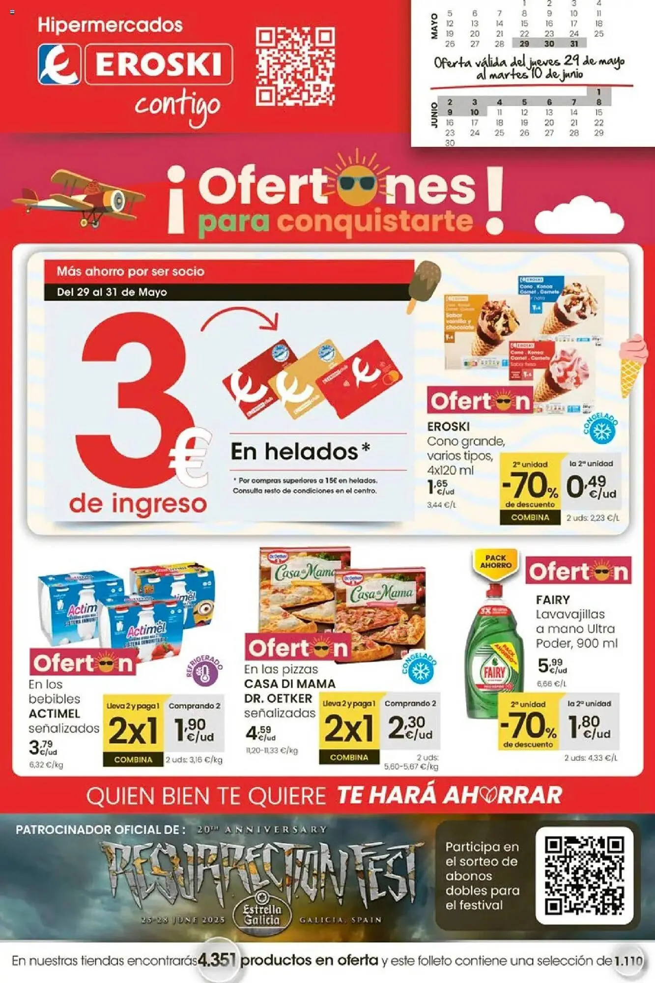 Catálogo de Folleto Eroski 29 de mayo al 10 de junio 2025 - Página 1