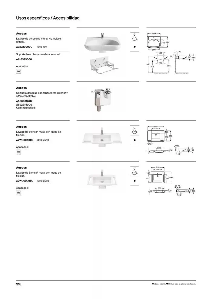 Catálogo de Colecciones de Baño, Muebles y Accesorios 9 de enero al 31 de diciembre 2025 - Página 320