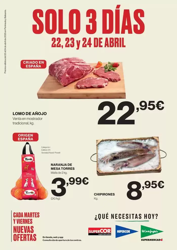 Catálogo de Precios válidos del 22 al 24 de abril de 2025 en Península y Baleares 22 de abril al 24 de abril 2025 - Página 1