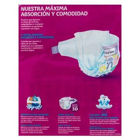 Pañales Dodot Activity 58 uds talla 4 , 9kg-14kg,