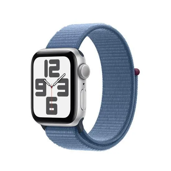 Apple Watch SE | GPS | 40mm | Caja Aluminio Plata | Correa Loop deportiva Azul Invierno | Única - MRE33QL/A