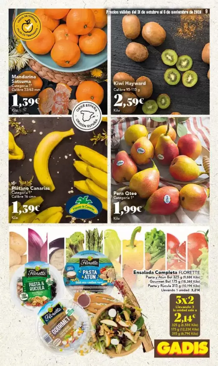 Catálogo de Catálogo Gadis Galicia 31 de octubre al 6 de noviembre 2024 - Página 9