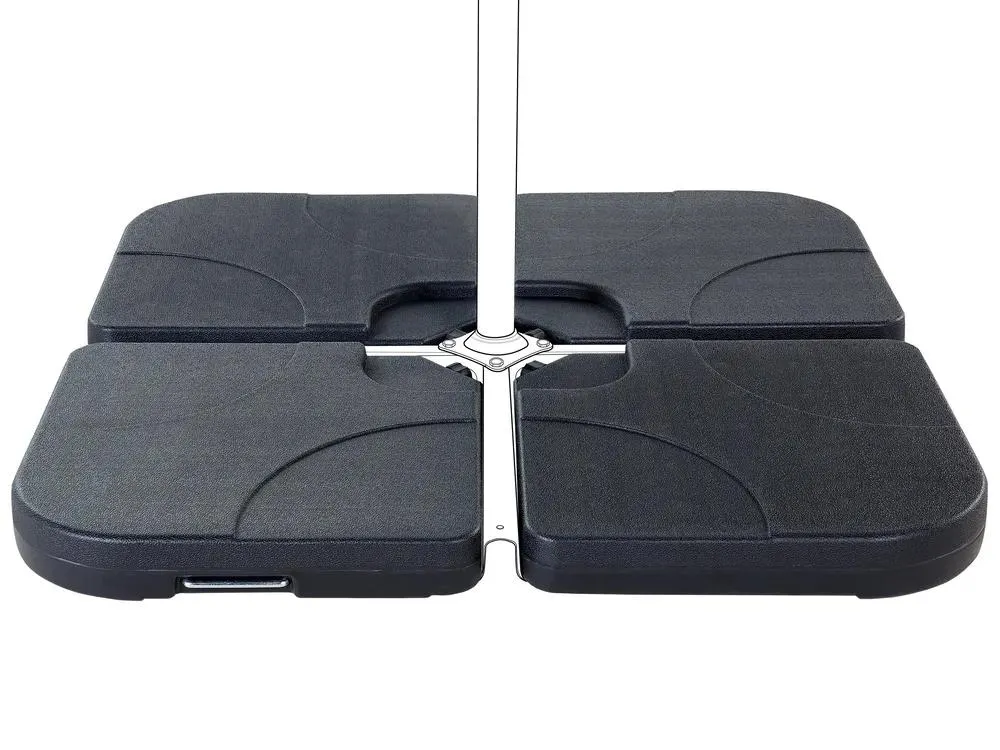 Base para sombrilla CARIA Negro Cuadrada 9 kg