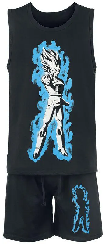 "Z - Vegeta Saiyan" Pijama Negro de Dragon Ball