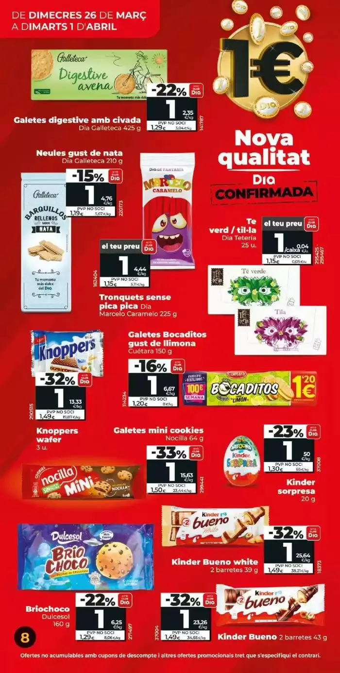 Catálogo de Més de 100 productes a 1€ del 26/03 a l’ 01/04  26 de marzo al 1 de abril 2025 - Página 8