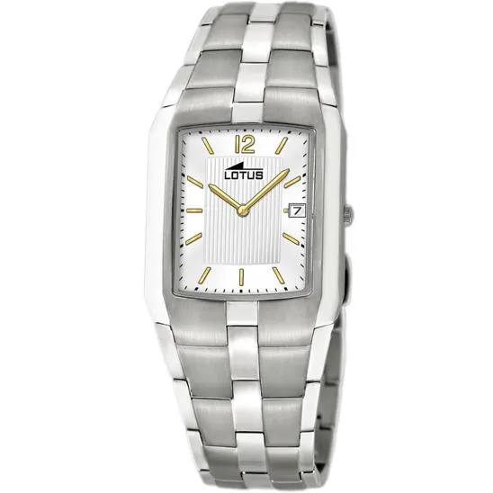 RELOJ LOTUS 9931/5 PLATEADO CORREA DE ACERO INOXIDABLE 316L, HOMBRE