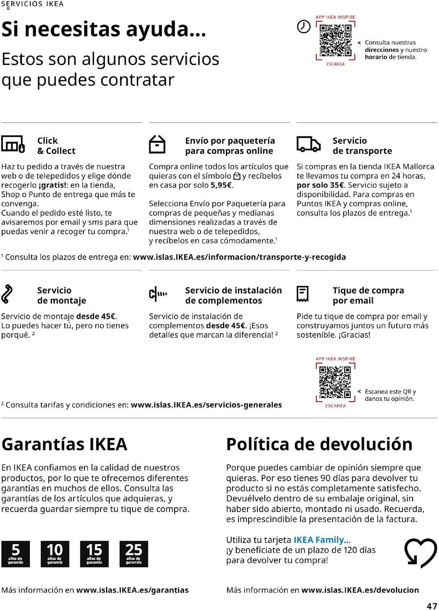Catálogo de Folleto IKEA Precios bajos 4 de septiembre al 31 de enero 2025 - Página 47