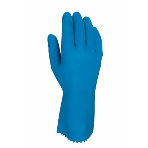 Guante alimentario s7 natural juba latex me azul 611b