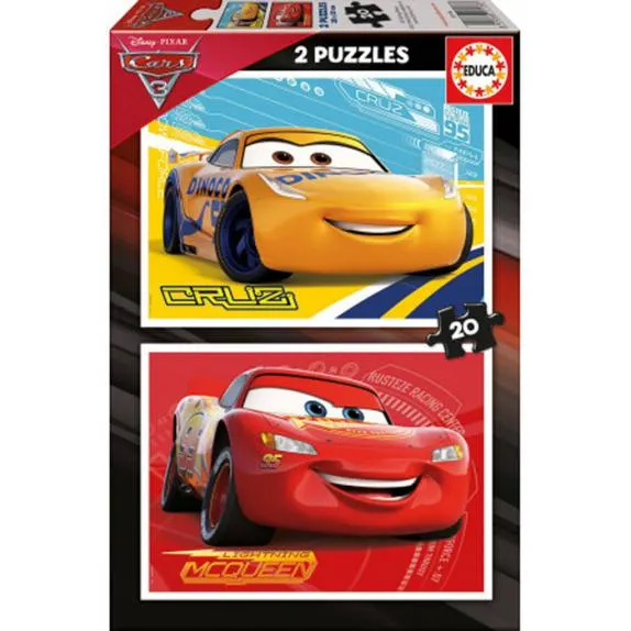 PUZZLE CARS 3 2X20 PIEZAS