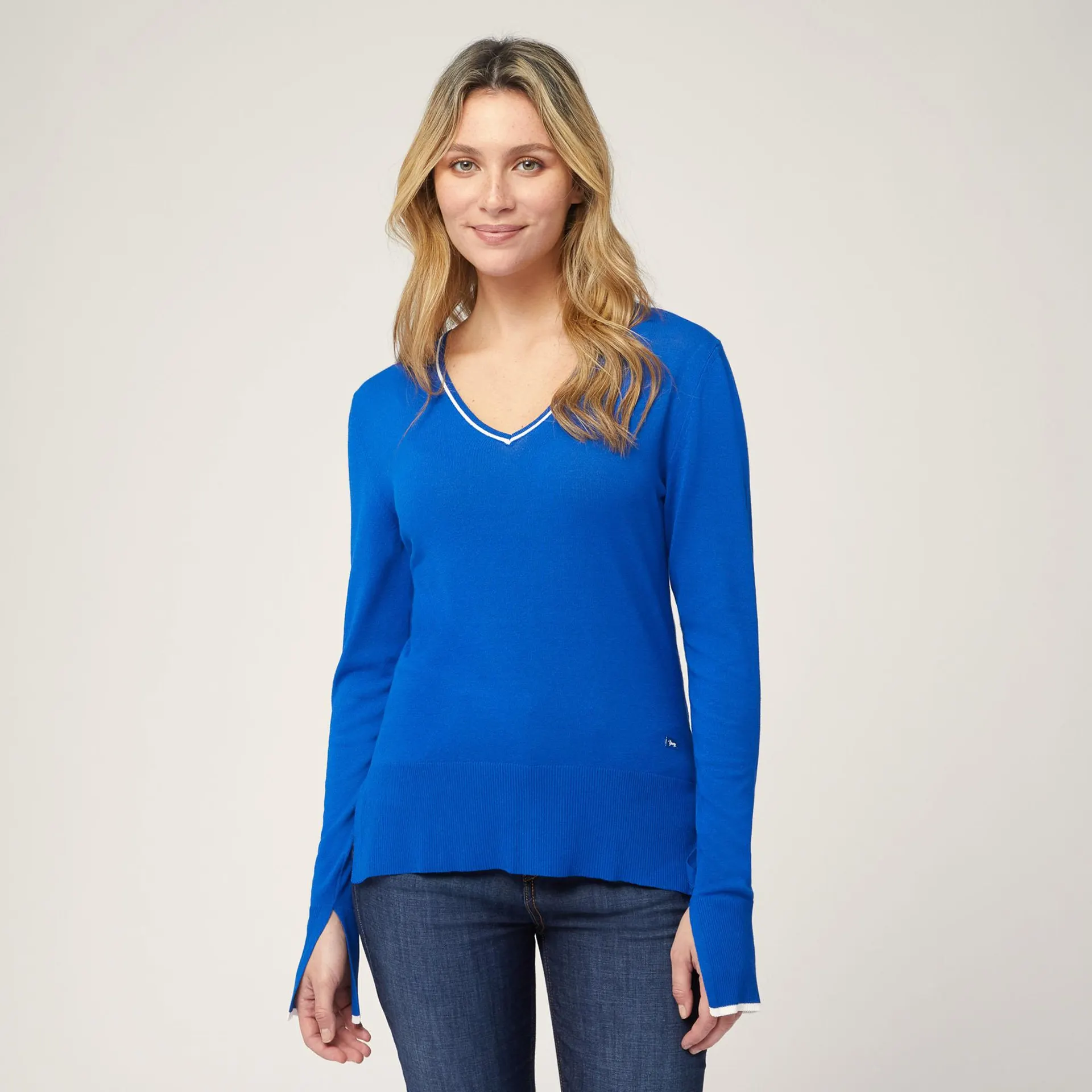 Jersey slim en mezcla de viscosa