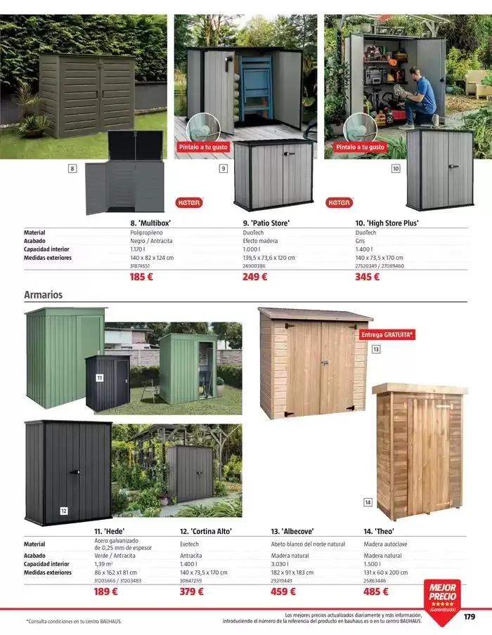 Catálogo de VERANO. Jardín, terraza, balcón.  26 de marzo al 20 de abril 2025 - Página 179