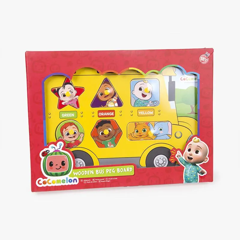 PUZZLE TABLERO MADERA AUTOBÚS COCOMELÓN